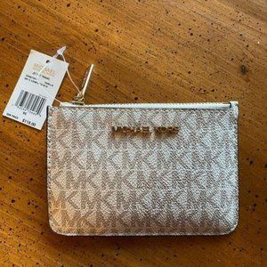 NWT MICHAEL KORS Wallet/Coin Pouch Cream